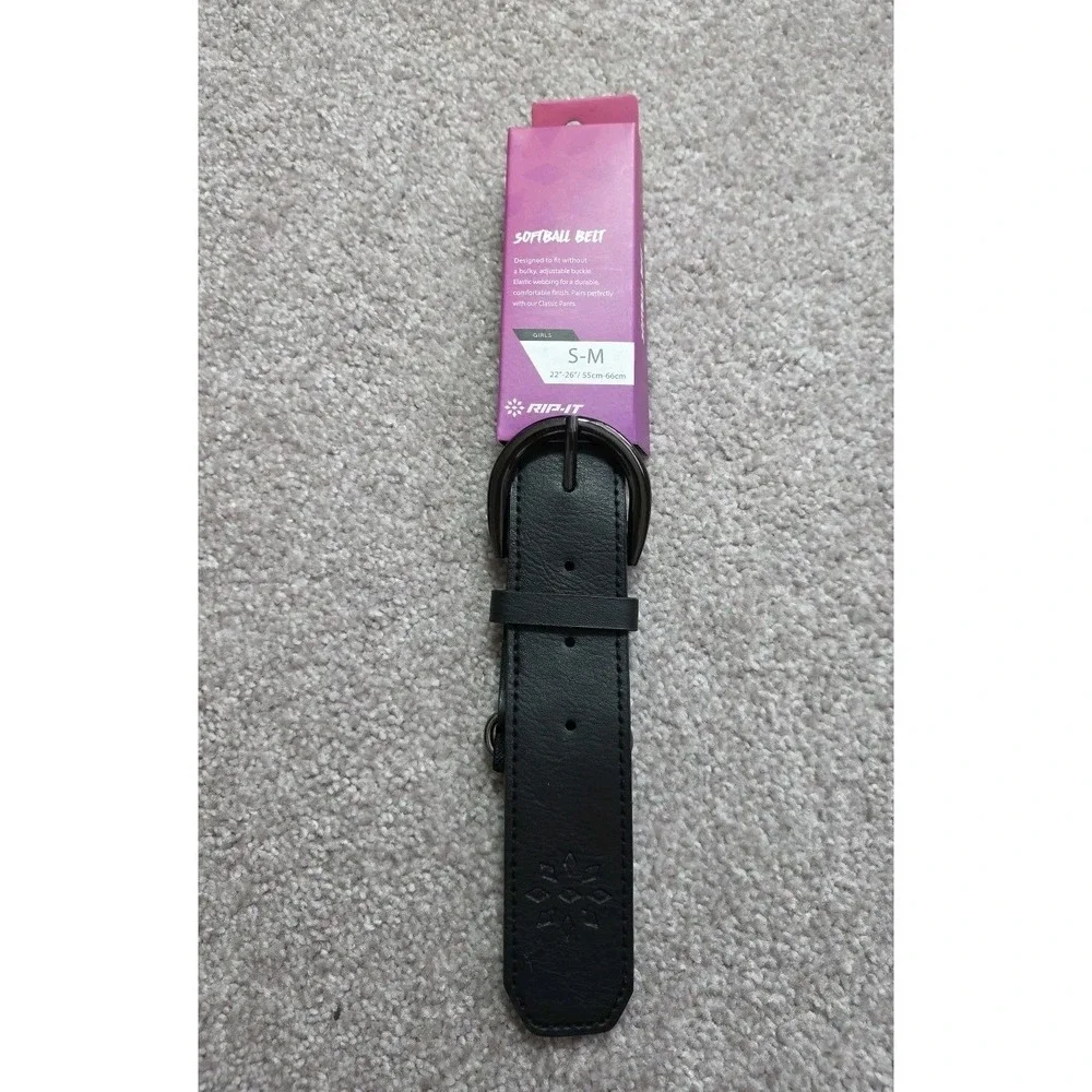 SOFTBALL BELT-BLACK - SIZE S/M-  22-26